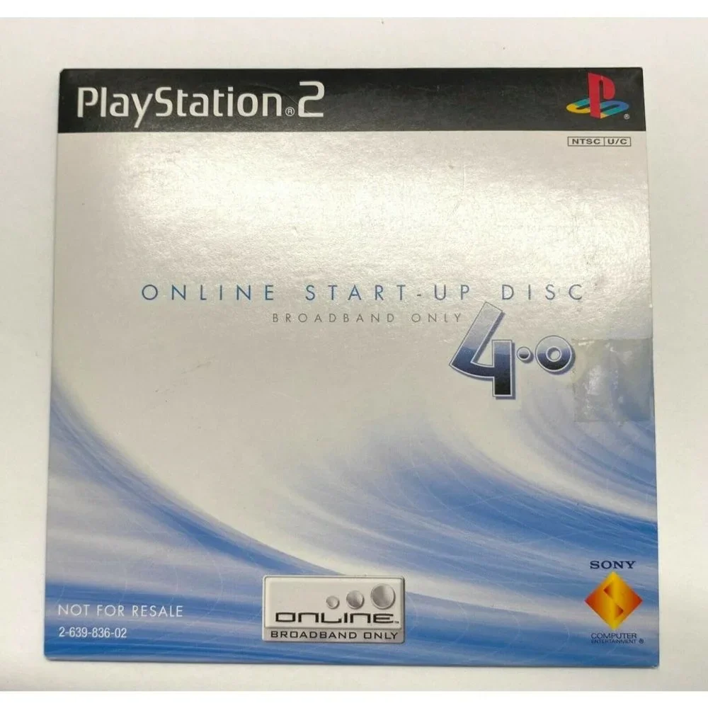 Sony PlayStation 2 PS2 Broadband Only Version 4.0 Start-Up Disc